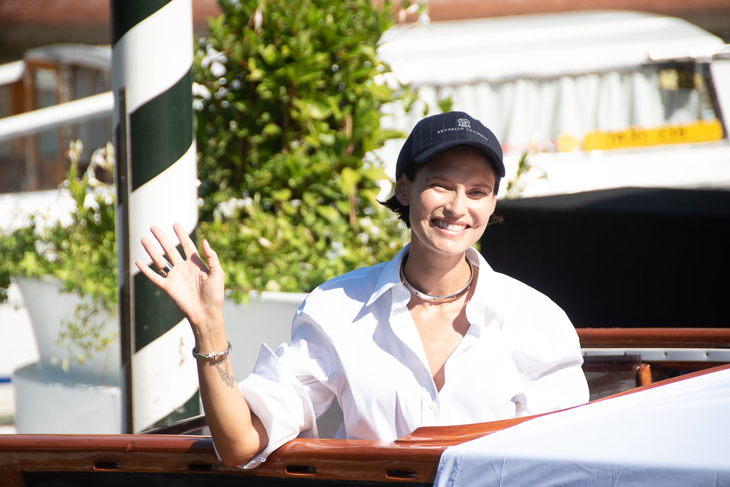 — italie venise cinema 83rd mostra del cinema 02 09 2026 boat arrivals excelsior bianca balti
